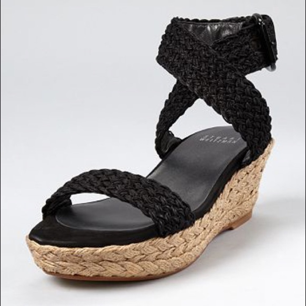 Stuart Weitzman Alexlo Espadrille Wedge Sandals